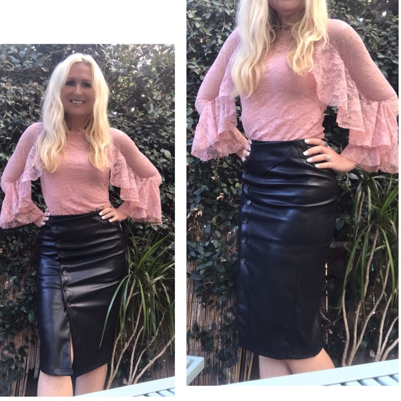🤩LA Style Faux Leather Skirt - Picture 6 of 6
